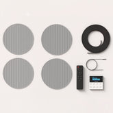 Fonestar KS-WALL-4 In-Wall Stereo Amplifier with Bluetooth and Four Ceiling Speakers