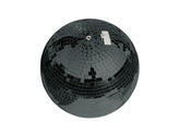 Eurolite Spiegelkugel, 50 cm, 500 mm, schwarze Spiegelkugel, glitzernde Kugel, Dekor, Tanzfläche, DJ, Club