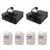Elumen8 Jetwave Dual Vertical Fog Machine CO2 Style Jet Effect Bundle