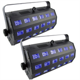 2x Thor UV LED Flood 24 x 3W Ultraviolet Light Wash Blacklight Effect
