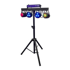 Thor FXBAR2 LED Lighting Kit Strobe/UV/Par/Derby/Laser inc Stand Thor FXBAR2 LED Lighting Kit Strobe/UV/Par/Derby/Laser inc Stand