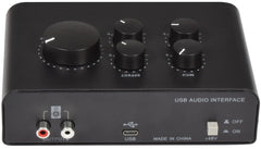 Citronic USB C Audio Interface Dual Microphone + Instrument PC Mac Recording