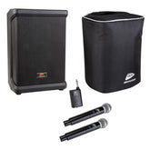 JB Systems Movil-1 Portable Speaker inc Carry Bag & Dual Handheld Wireless Mic