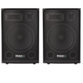 2x Ibiza Sound DISCO-12B Enceinte de sonorisation passive 12" 600W *B-STOCK*