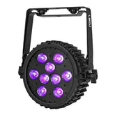 LEDJ Intense LED Slim Par 9HEX10 PRO 9 x 10W RGBWAUV LED Par Can