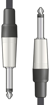 Citronic Braid Guitar Lead Black 3m