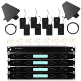 Intimidation Sonic Duo UHF 8 Way Wireless Headset Microphone System CH38 inc External Antenna Kit
