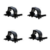 4x Duratruss Jr Clamp Noir 35mm Demi-Coupleur 75kg M10 Truss Rigging Stage