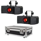 2x Equinox Helix XP 150W Gobo Flower inc Flighcase