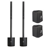 2x Audiophony MOJO500LineTWS Bluetooth Active Column Systems 1000w Total, includes Covers