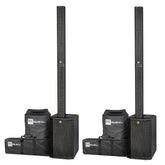 2x HK Audio POLAR 12 MK2 Column PA System Black