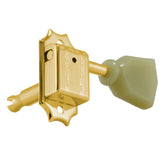 Grover Deluxe Keystone Machine Head 3+3 - Gold