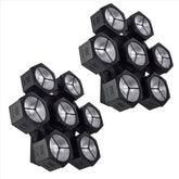 CosmoPAR RGBW COB LED PAR Light (Set of 2) – Retro-Style 7 x 40W Wash Fixtures