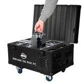 ADJ Mirage Q6 Pack Batterie Extérieure LED Uplighter Pack de 6 avec Flightcase de Charge