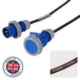Câble eLumen8 10m 2,5mm IP67 Bleu 16A Mâle - 16A Femelle