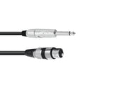 Omnitronic Adapterkabel XLR(F)/Klinke Mono 5M Schwarz