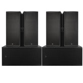4x RCF NX985-A Active Speaker + 2x SUB8008-AS Dual 18" subwoofer 8600W PA Stack