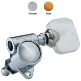 Grover Vintage Rotomatic M/h- Pearloid Button - Chrome