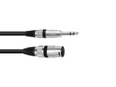 Omnitronic Adapterkabel XLR(M)/Klinke Stereo 0,2M Schwarz