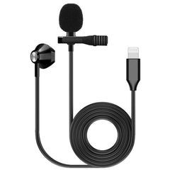 Kinsman Lavalier Microphone With Earphone - Lightning Adaptor Kinsman Lavalier Microphone With Earphone - Lightning Adaptor