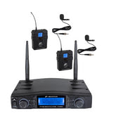 JB Systems HF-TWIN Dual BeltpackUHF-Funkmikrofonsystem