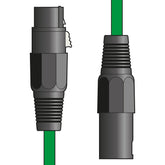 Chord Câble XLR 3 broches équilibré professionnel de haute qualité de 1,5 m (vert)