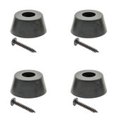 Set of 4 Large Rubber Feet with Steel Washers (Screws included) - 20mm High