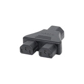 LEDJ Adapter IEC Stecker - 2 IEC Buchse 10A