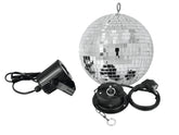 Ensemble Boule à Facettes Eurolite 20Cm Avec Spot Led