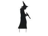 EUROPALMS Silhouette Metal Witch with Spoon, 110cm