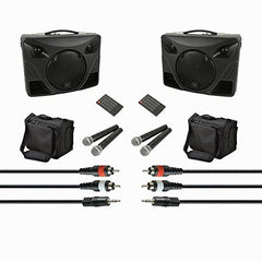 2x QTX Delta 50 Portable Sound inc. 2x Wireless Mic 2x QTX Delta 50 Portable Sound inc. 2x Wireless Mic