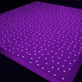 LEDJ Schwarzes RGB-Tanzflächensystem mit Sternenlicht, LED-Tanzfläche, 16 Fuß x 16 Fuß