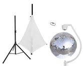 Set Mirror ball 50cm with stand and tripod cover white