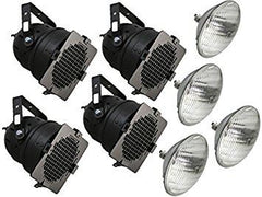 4x LAMPES PAR56 NOIRES 300W INC.  4x LAMPES PAR56 NOIRES 300W INC.