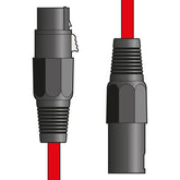 Chord 6 m câble XLR 3 broches équilibré professionnel de haute qualité (rouge)