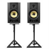 2x Wharfedale Pro Diamond Studio 7 BT Active Studio Monitor Bluetooth inc monitor stands