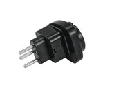 Omnitronic Adapter Eu/Ch Stecker 10A Schwarz