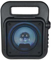 QTX Effect Tragbares Bluetooth-Partylautsprecher-Soundsystem mit Mikrofon QTX Effect Tragbares Bluetooth-Partylautsprecher-Soundsystem mit Mikrofon