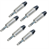6x Neutrik Jack Stereo Plug 1/4" 6.35mm NP3X