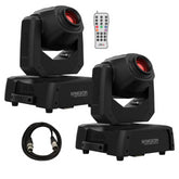 2x Chauvet Intimidator Free Spot 60 ILS Wireless Battery Moving Head