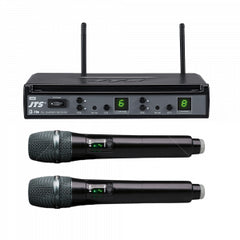JTS E7-DU Dual Handheld System UHF Wireless Funkmikrofon DJ Singer Band JTS E7-DU Dual Handheld System UHF Wireless Funkmikrofon DJ Singer Band