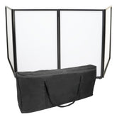 Thor Foldable DJ Screen White Facade DJ Lycra Booth Foldable inc Bag