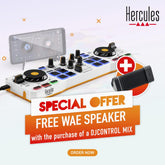 Hercules DJ Control Mix inc Free Hercules WAE Bluetooth Outdoor Speaker