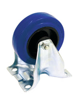 Roulette fixe Roadinger bleue, taille de roue : 100 mm