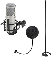 Citronic CU-MIC Microphone de studio avec kit d'enregistrement de podcast avec interface audio USB Citronic CU-MIC Microphone de studio avec kit d'enregistrement de podcast avec interface audio USB