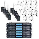 W Audio DTM 800 12 Way Headset Lapel Wireless Microphone System V2