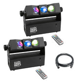 2x Eurolite AKKU MBT-3 Spot MK2 Light Fan Uplight / Beam with Battery