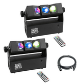 2x Eurolite AKKU MBT-3 Spot MK2 Light Fan Uplight / Beam with Battery