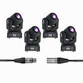 4x Ibiza Light LED Moving Head