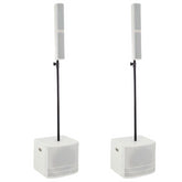 2x Db Technologies ES 503 White 1000W Bluetooth 12" Active Column Speaker System